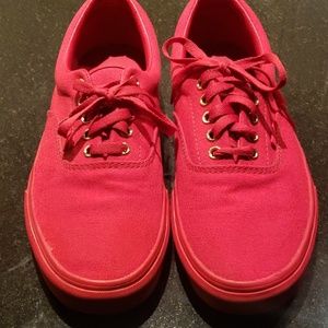 Vans Era Mono Crimson Skate Sneakers- All Red